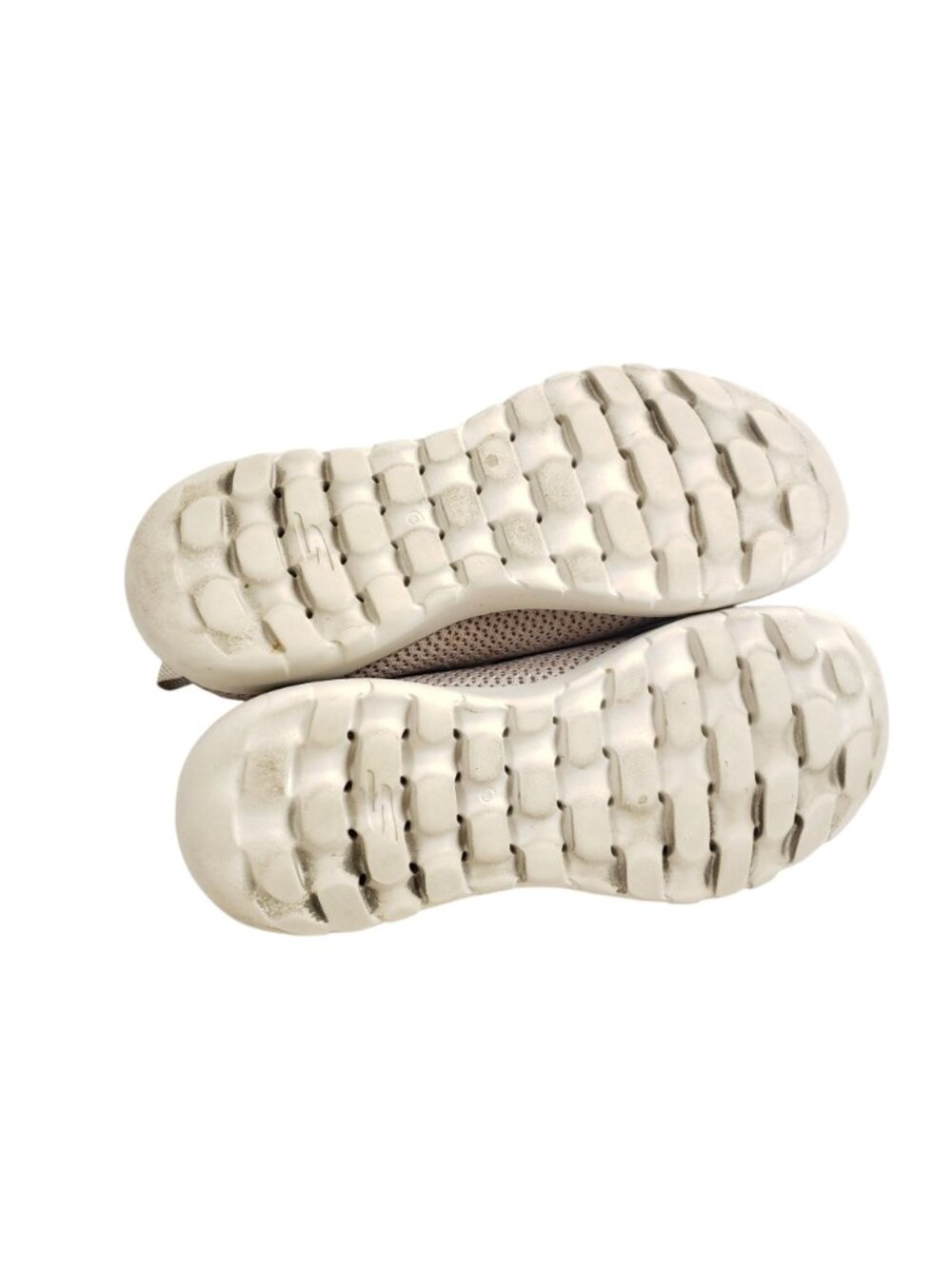 Skechers Womens Size 8.5 Wide Slip-On Shoes Beige Breathable Mesh - Picture 8 of 9